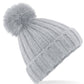 Verbier Fur Pop Pom Chunky Beanie