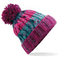 Corkscrew Pom Pom Beanie