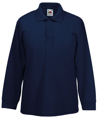 Kids Long Sleeve 65/35 Polo