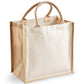 Printers Midi Jute Tote