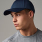 Navy air mesh 6-panel cap front view