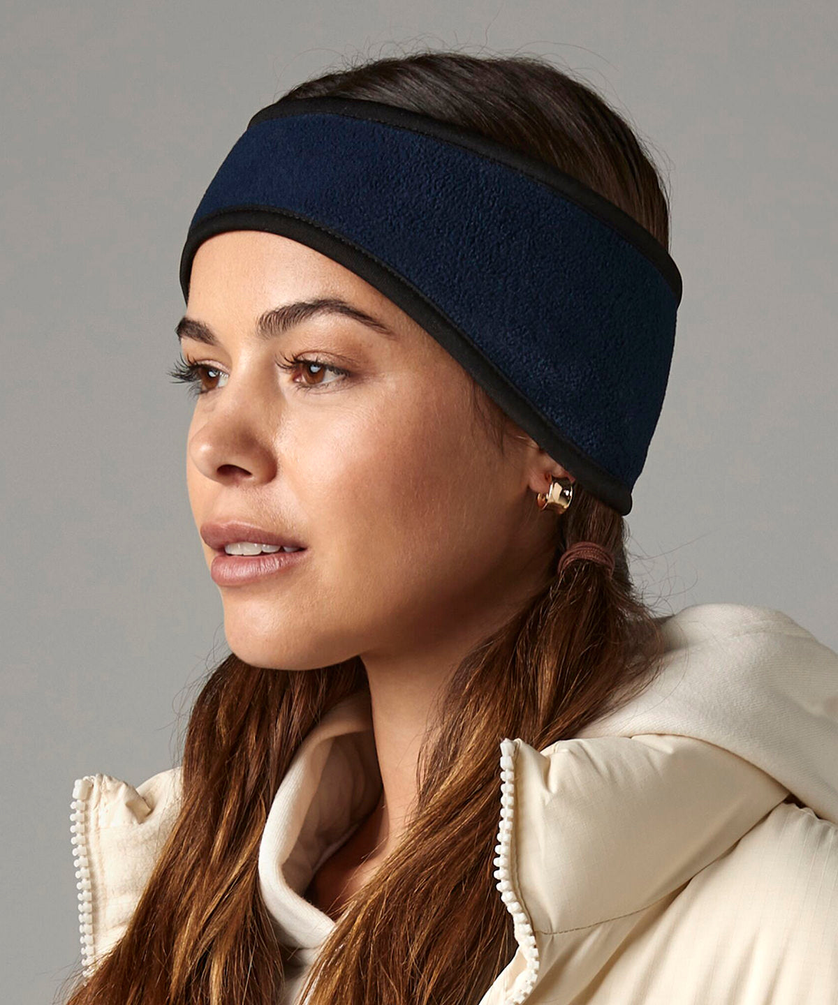 French Navy suprafleece® aspen headband front view