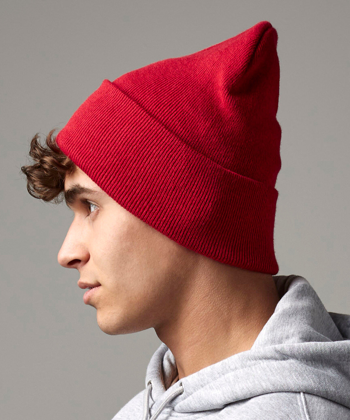 Oxford Navy original deep-cuffed beanie front view