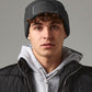 Graphite Grey thinsulate™ patch beanie front view