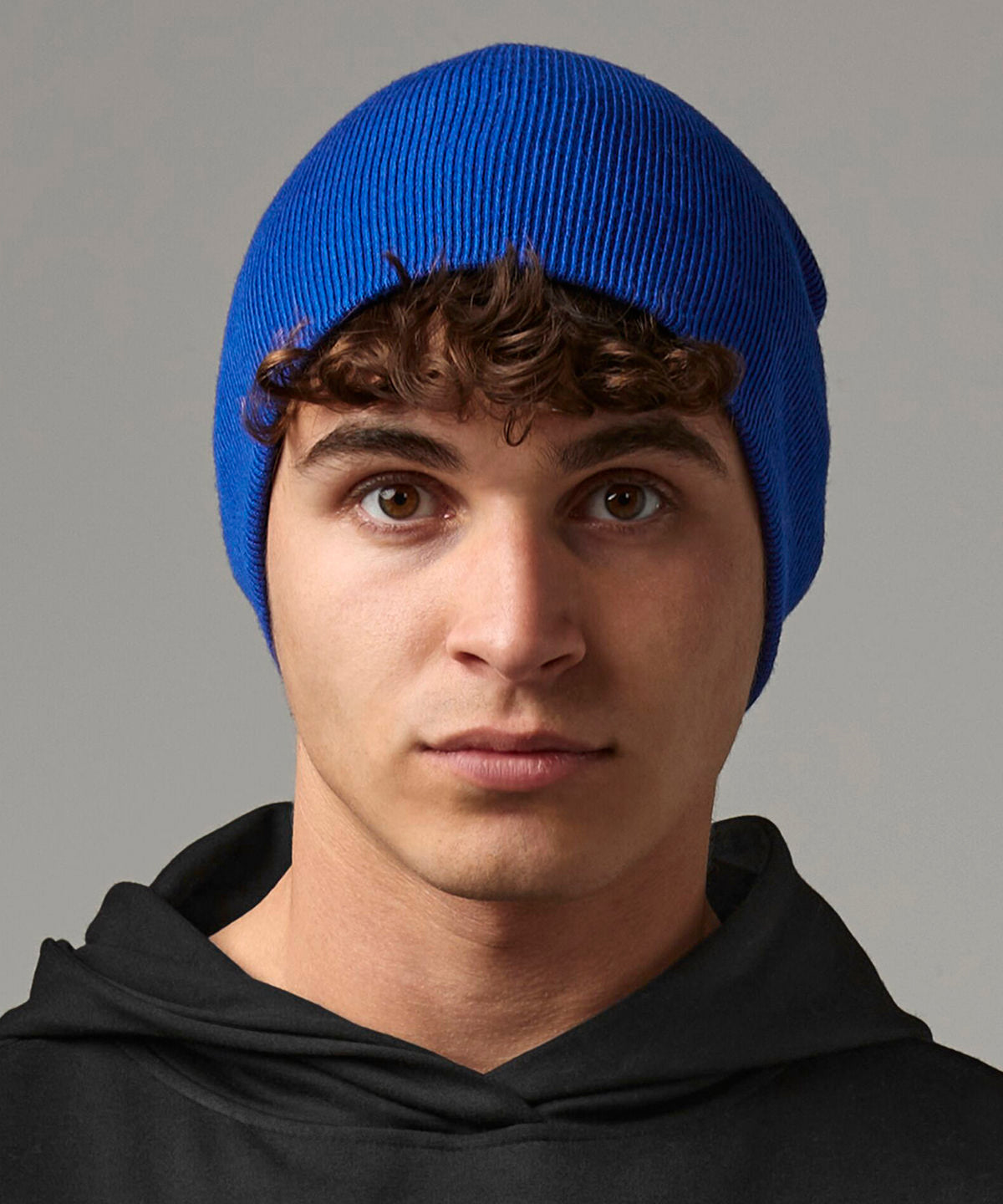 Graphite Grey recycled original pull-on beanie front view