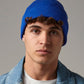 Oxford Navy organic cotton original cuffed beanie front view