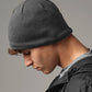 Graphite Grey water-repellent active beanie front view