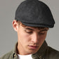 Charcoal Marl melton wool ivy cap front view