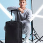 Grey Marl escape carry-on wheelie front view