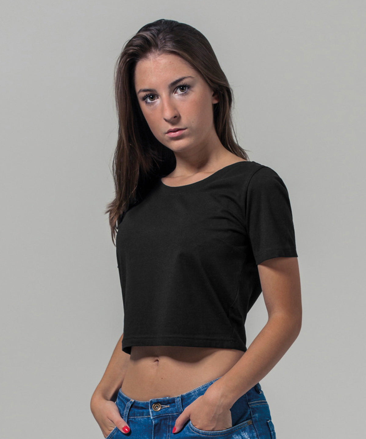 White Sand Women's cropped tee front view