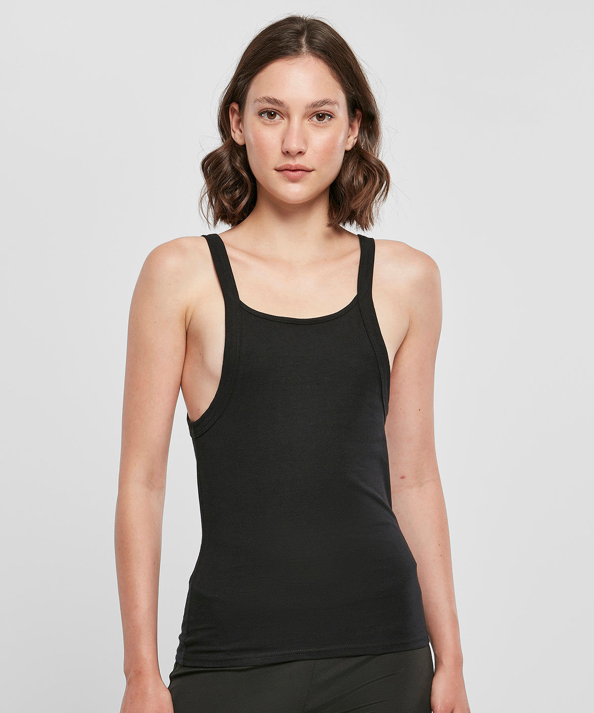 White women’s everyday tank top front view