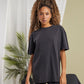 Soft Salvia women’s oversized acid wash tee front view