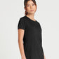 Jet Black Women's cool smooth t front view