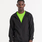 Jet Black active track jacket front view