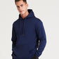 Steel Grey sports polyester hoodie front view