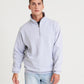 New French Navy sophomore ¼ zip sweatshirt front view