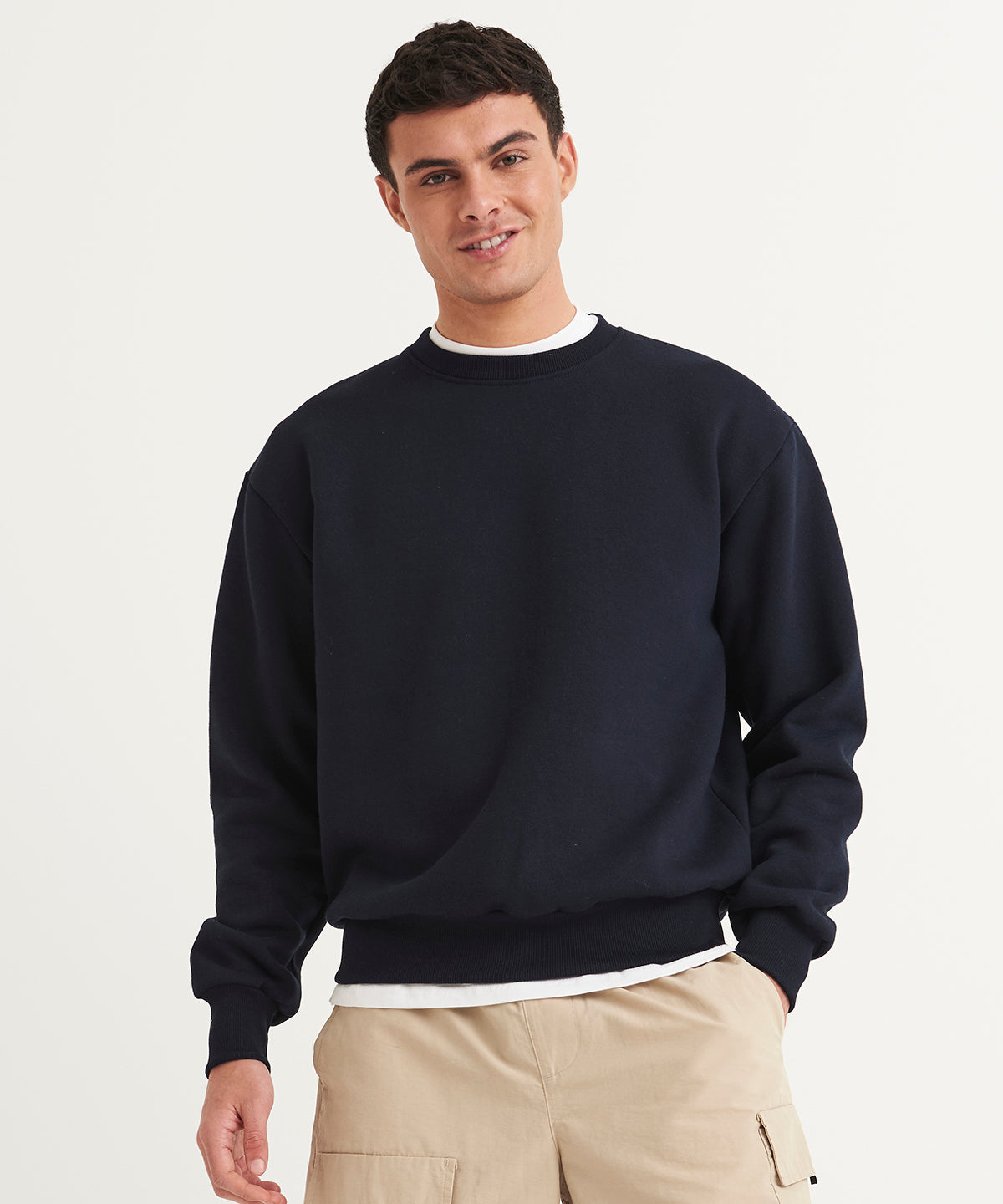 Solid Charcoal heavyweight signature sweatshirt front view