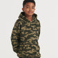 Green Camo kids camo hoodie front view