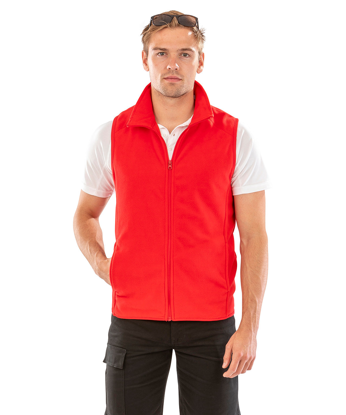 Royal core microfleece gilet front view