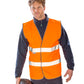 Fluorescent Yellow motorist safety vest front view