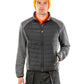 Black/Grey Marl elevator jacket front view