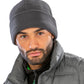 Red polartherm™ ski bob hat front view