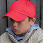 Yellow junior low-profile cotton cap front view