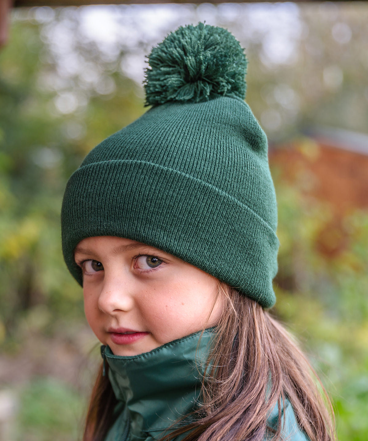 Royal junior pom pom beanie front view