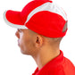 White/Red national cap front view