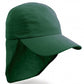 Bottle Green junior legionnaire's cap front view