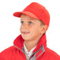 White boston junior 65/35 polycotton cap front view