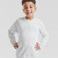 White kids classic set-in sweatshirt front view