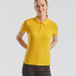 White Women's 65/35 polo front view