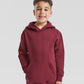 White kids classic hooded sweatshirt front view