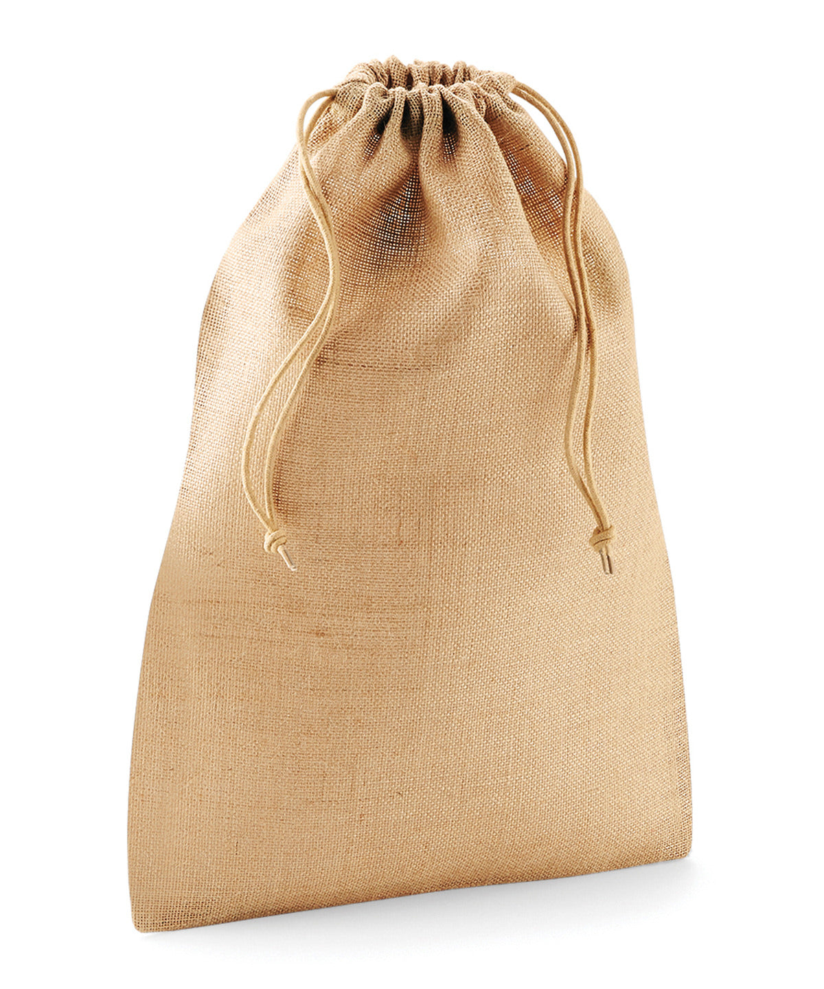 Natural jute stuff bag front view