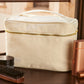 Natural canvas vanity case front view